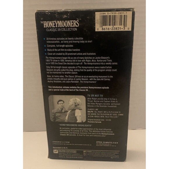 THE HONEMOONERS HONEYMOONERS HIGHLIGHTS VOLUME 1 OF 20 VHS - Picture 2 of 4